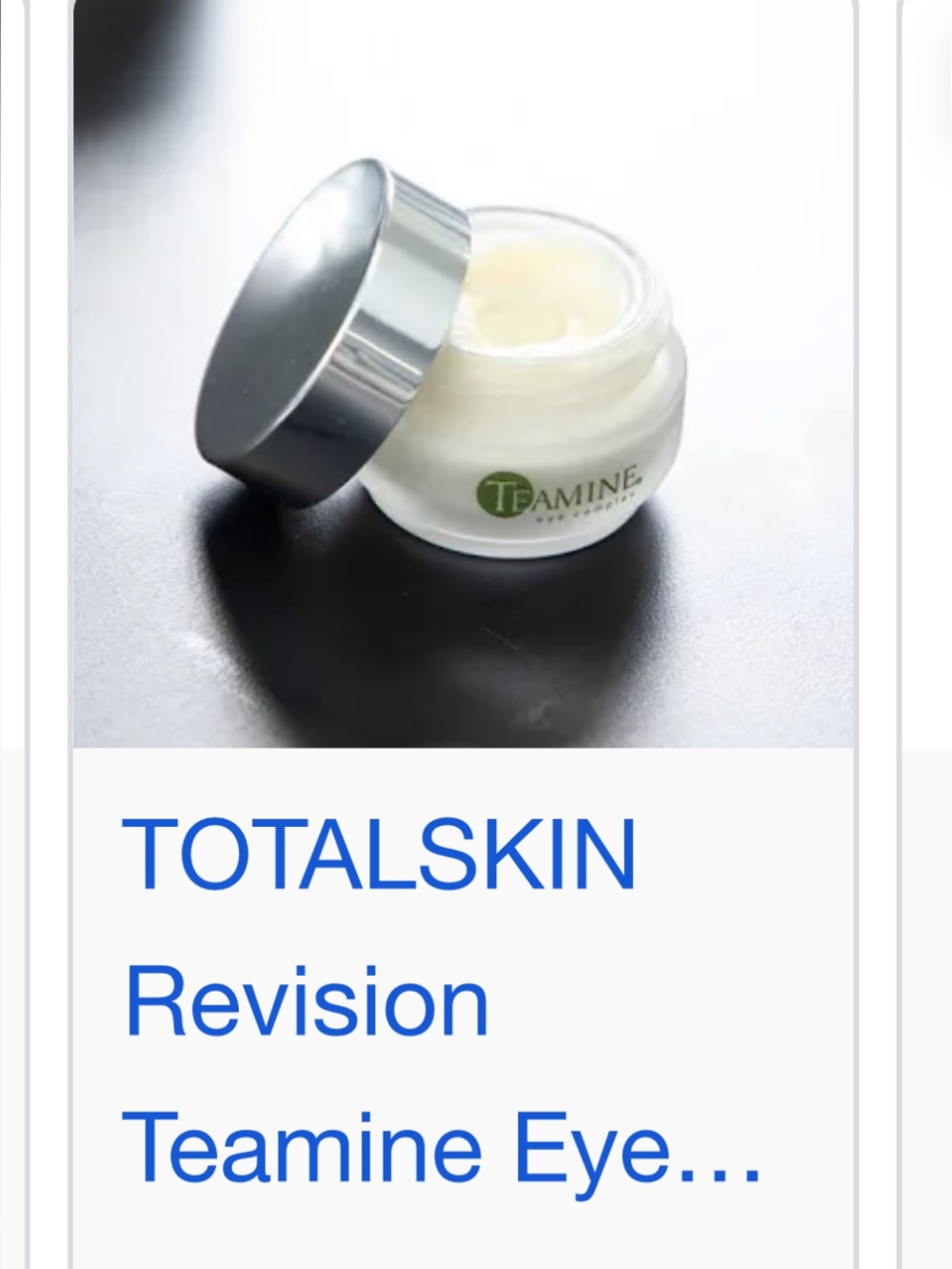 Revision Skincare Teamine Eye Complex -minimizing  appearance of Dark Circles